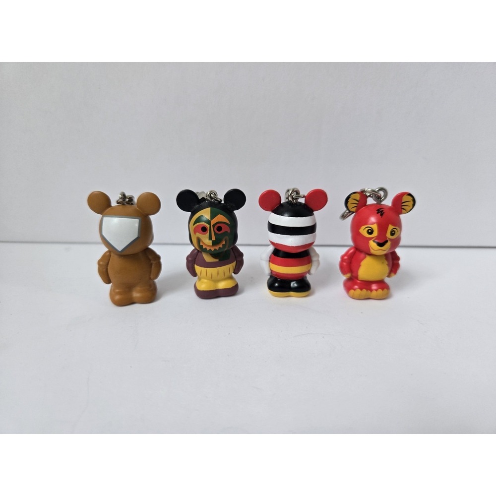 Disney vinylmation‎ Jr vinyl figure lot charm Polynesian Simba Baseball